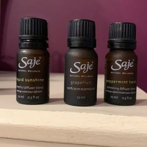 SAJE set of sunshine, grapefruit & peppermint 10ml